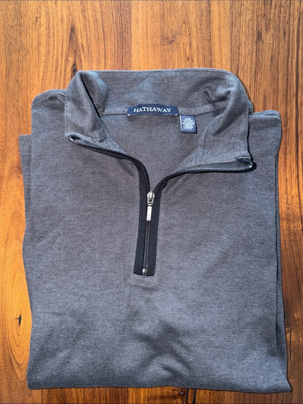 Hathaway Men's Charcoal Half-Zip Pullover Sweater